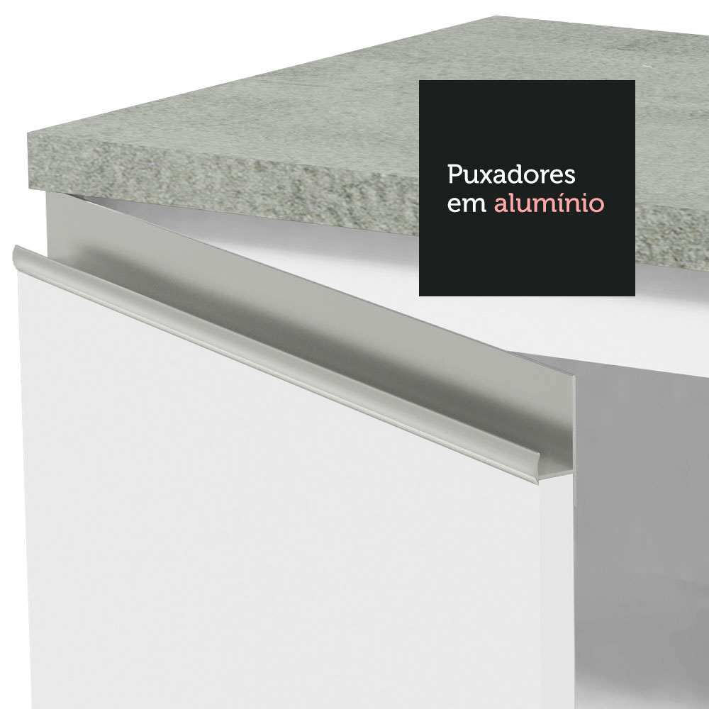 Foto 8 pulgar | Armario para Baño Madesa de 120 cm con 2 Puertas y 3 Cajones Blanco