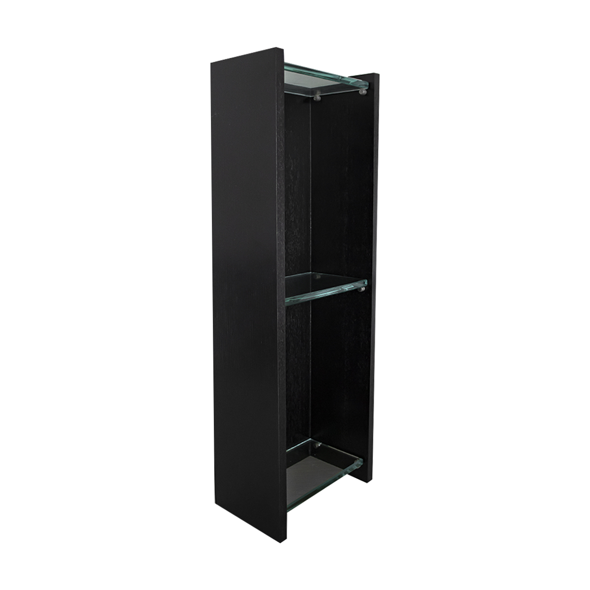 Foto 3 | Mueble Botiquín Negro Con Repisas De Cristal Marca Gravita