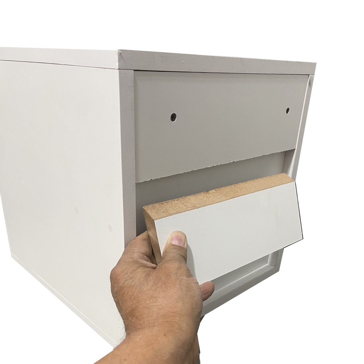 Foto 6 | Buró Flotante Gris para Baño MDF Antihumedad + Bocina Bluetooth