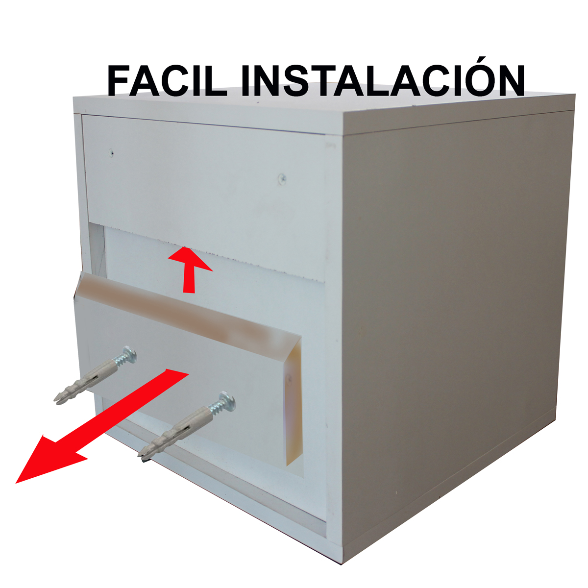 Foto 9 pulgar | Buró Flotante Gris para Baño MDF Antihumedad + Bocina Bluetooth
