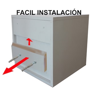 Foto 8 | Buró Flotante Gris para Baño MDF Antihumedad + Bocina Bluetooth