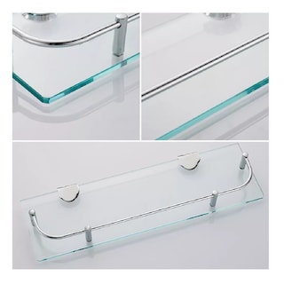 Foto 3 | Organizador de Baño Estantes Rectangulares de Vidrio