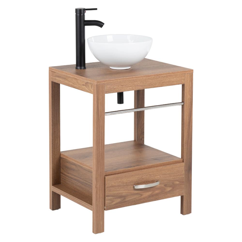Foto 2 pulgar | Mueble Gabinete Para Baño Lavamanos Lavabo Ovalin Toallero