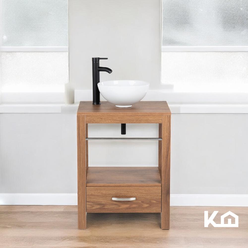 Foto 3 pulgar | Mueble Gabinete Para Baño Lavamanos Lavabo Ovalin Toallero