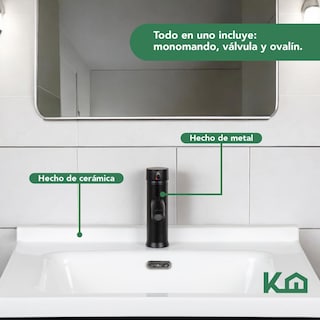 Foto 4 | Mueble Gabinete Para Baño Lavamanos Lavabo Ovalin Con Repisa