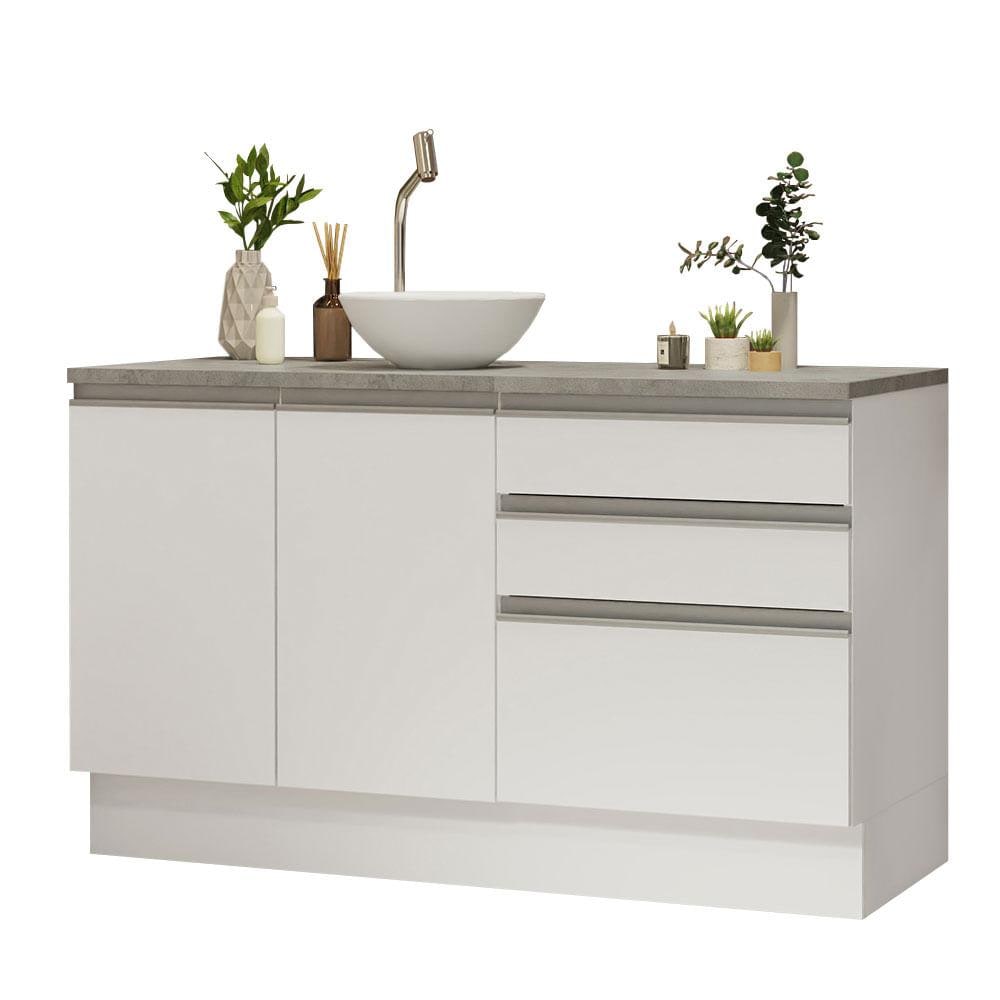 Mueble Modulo Para Baño Gabinete Lavabo Madesa 140cm Bb $9,199