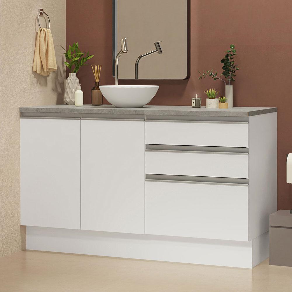 Foto 2 | Mueble Modulo Para Baño Gabinete Lavabo Madesa 140cm Bb