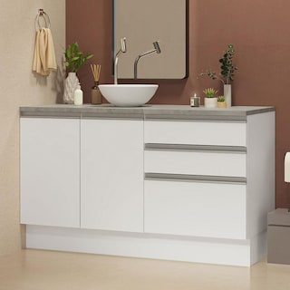 Foto 2 | Mueble Modulo Para Baño Gabinete Lavabo Madesa 140cm Bb