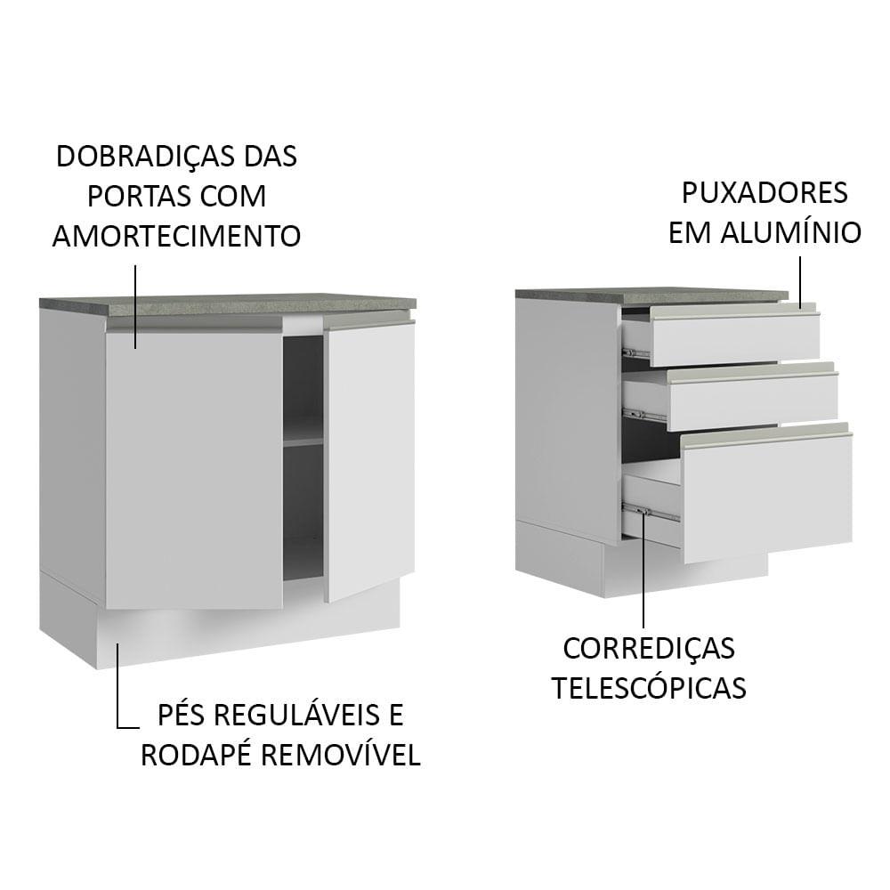 Foto 4 | Mueble Modulo Para Baño Gabinete Lavabo Madesa 140cm Bb
