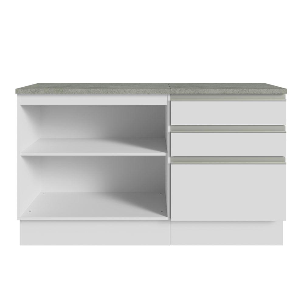 Foto 6 | Mueble Modulo Para Baño Gabinete Lavabo Madesa 140cm Bb