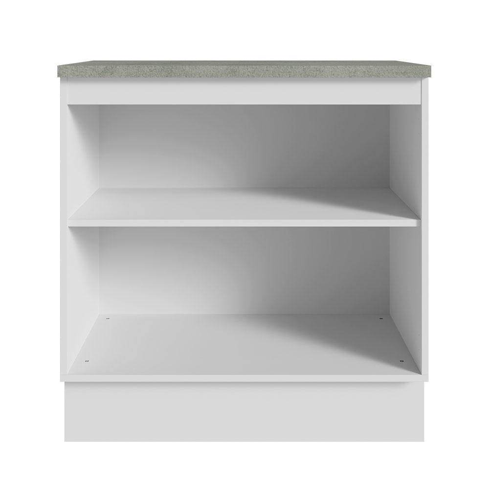 Foto 7 pulgar | Armario Madesa para Baño de 80cm con 2 Puertas Blanco