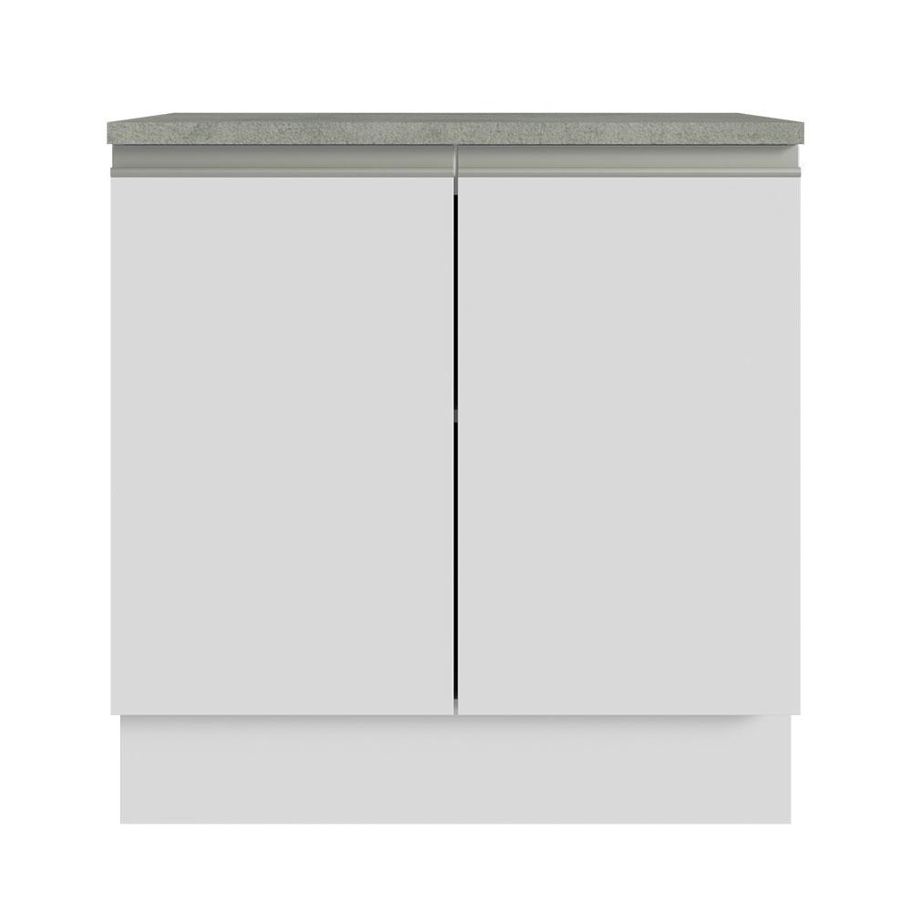 Foto 8 pulgar | Armario Madesa para Baño de 80cm con 2 Puertas Blanco