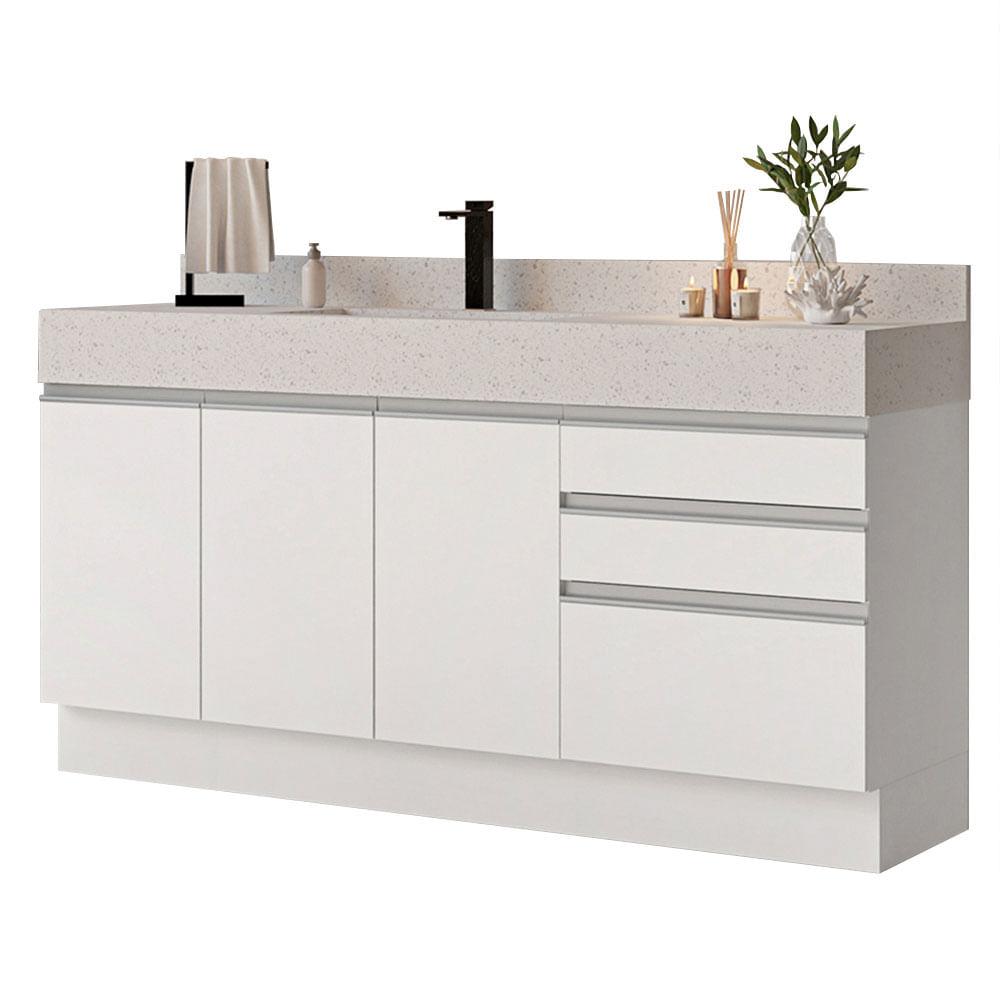 Mueble Modulo Para Baño Gabinete Lavabo Madesa 180cm Bb