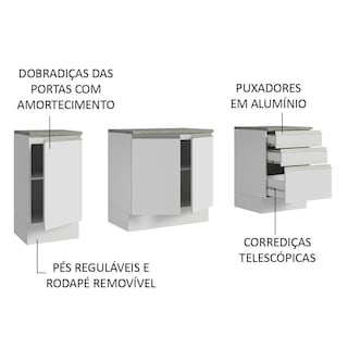 Foto 4 | Mueble Modulo Para Baño Gabinete Lavabo Madesa 180cm Bb