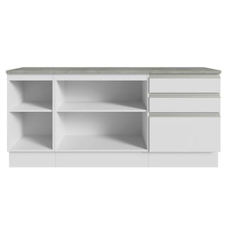 Foto 7 | Mueble Modulo Para Baño Gabinete Lavabo Madesa 180cm Bb