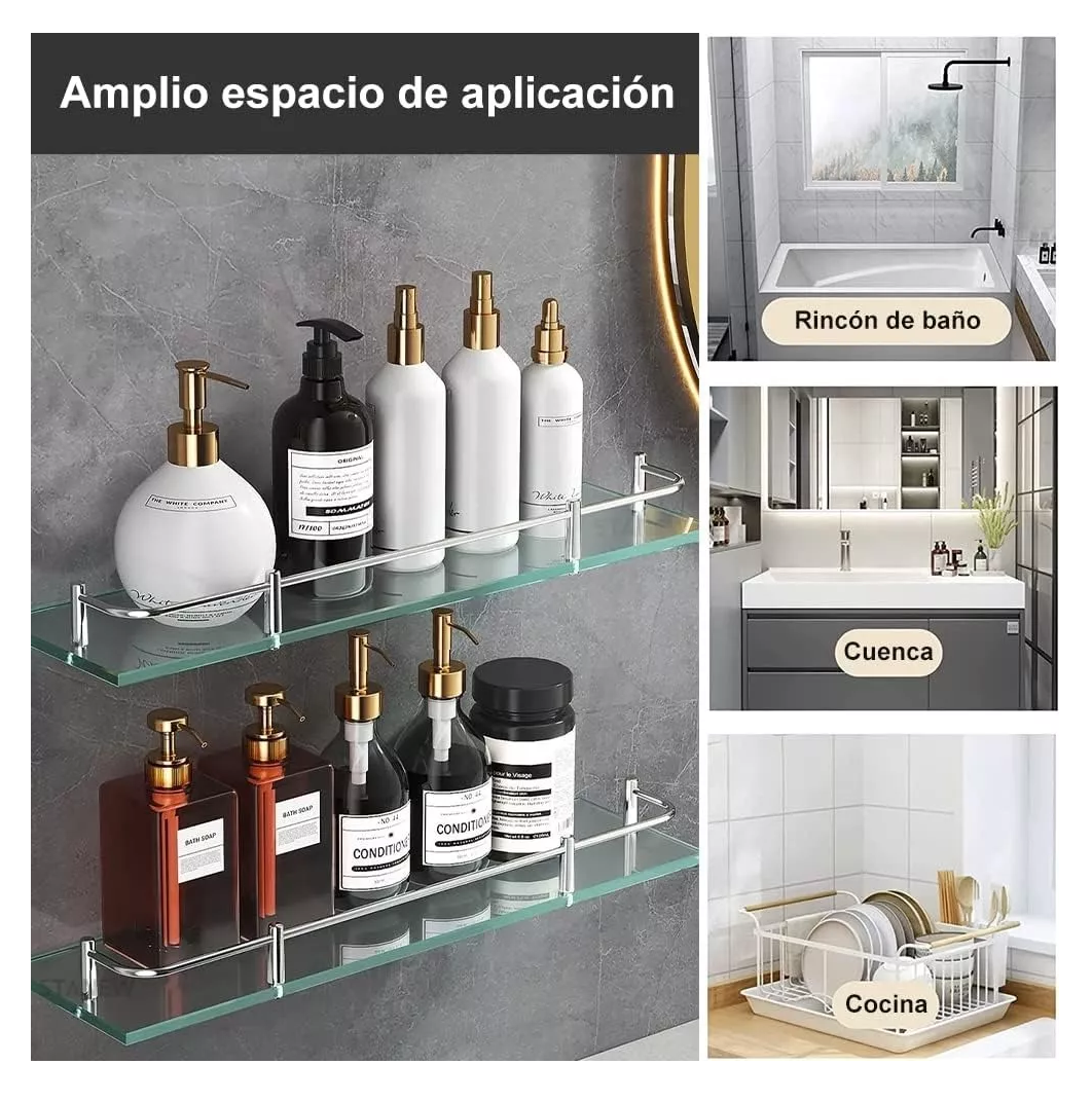 Foto 6 pulgar | Estantes Organizador para Baño Lab.G 4 Piezas