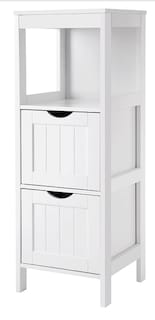 Foto 1 | Mueble de Baño Alto Vasagle MBBC42WT con 2 Cajones Blanco