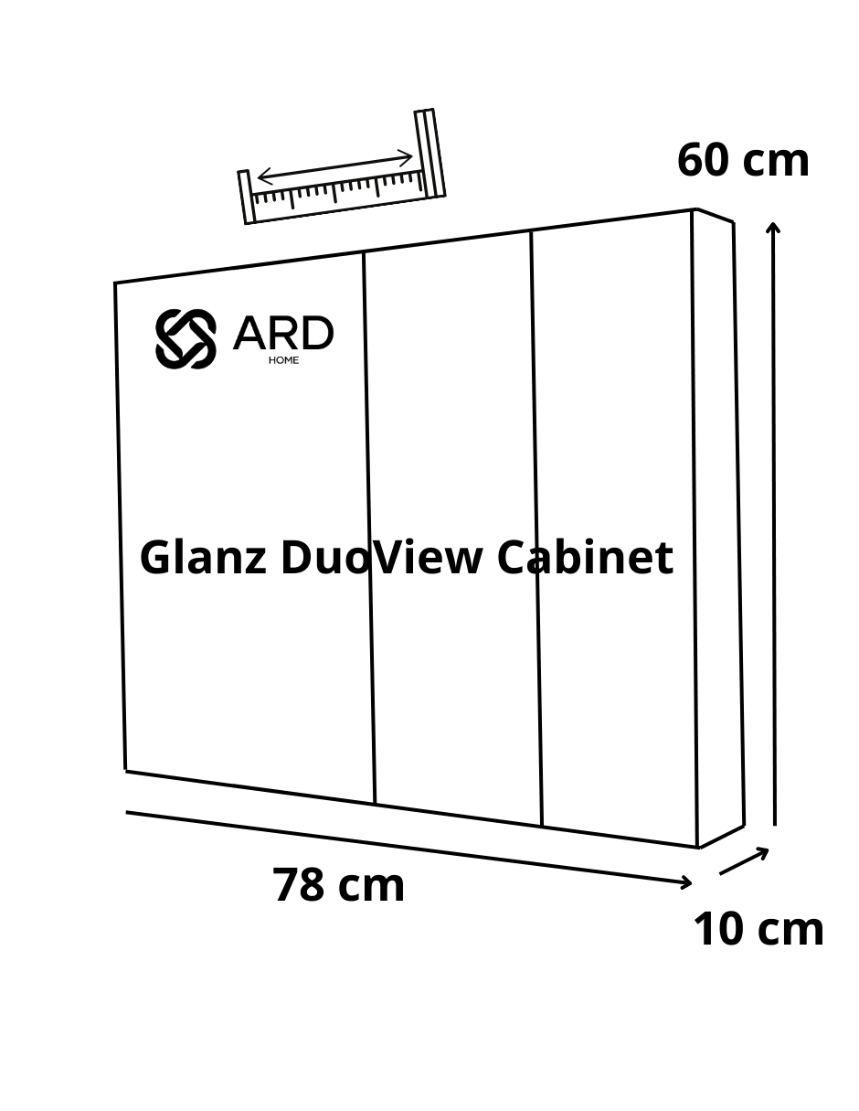 Foto 9 pulgar | Organizador De Baño Ard Glanz Duoview Cabinet
