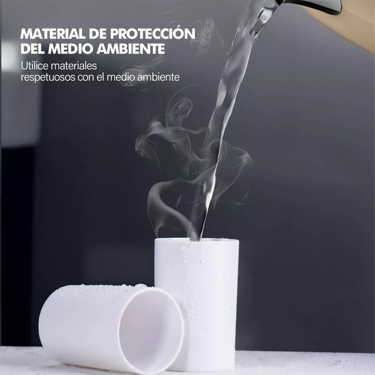 Foto 3 | Soporte De Cepillo De Dientes Sin Perforación Eo Safe Imports Esi-15605 Blanco