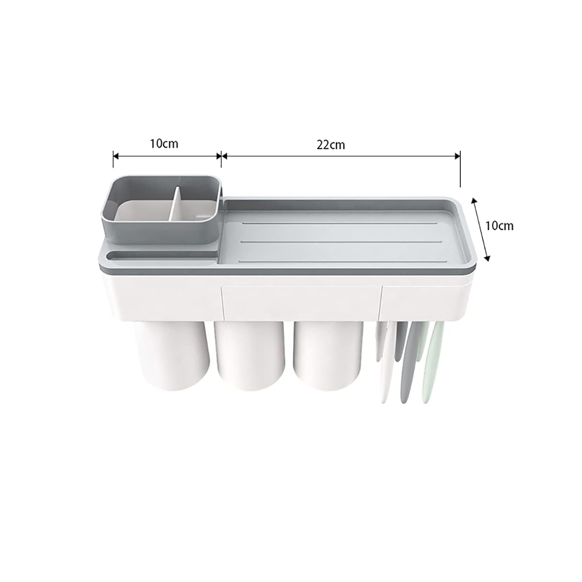 Foto 4 | Soporte De Cepillo De Dientes Sin Perforación Eo Safe Imports Esi-15605 Blanco