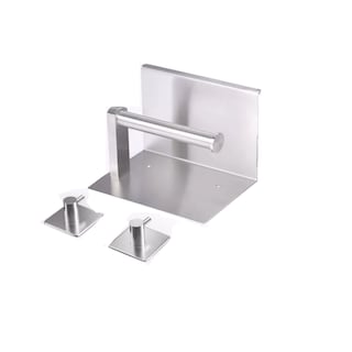Foto 1 | Portarrollo De Papel Higiénico Y Estante Inoxidable 2ganchos Eo Safe Imports Esi-16342 Plata
