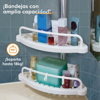Foto 5 | Archy Esquinero Para Baño Regadera Ajustable 1m A 2.6m Telescopico Resistente Accesorios Para Baño Organizador