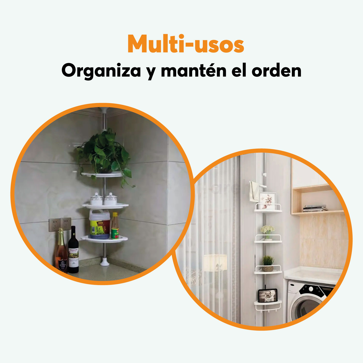 Foto 6 | Archy Esquinero Para Baño Regadera Ajustable 1m A 2.6m Telescopico Resistente Accesorios Para Baño Organizador