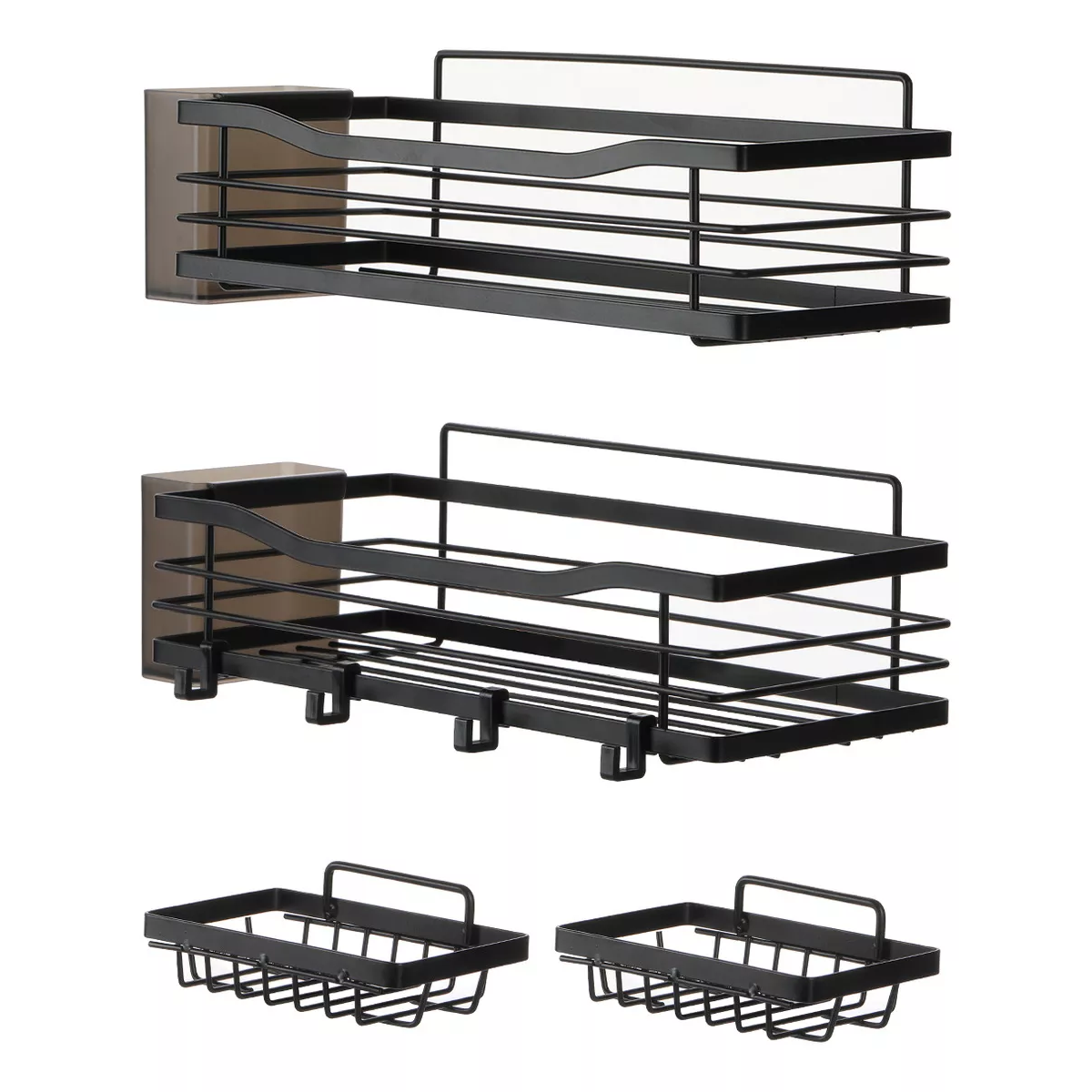 Foto 1 | Set De Estante Organizador De Baño 6 Pzs Eo Safe Imports Esi-17162 Negro