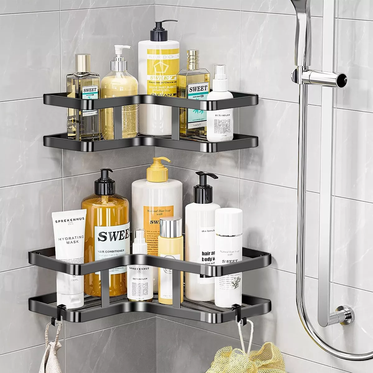 Foto 4 pulgar | Estante Organizador de Baño de Metal Eo Safe Imports Esi-17601 Negro