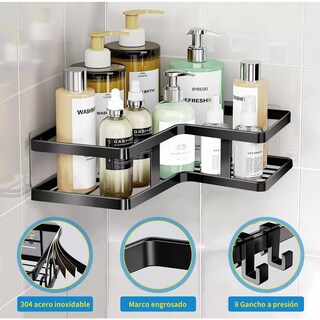 Foto 4 | Estante Organizador de Baño de Metal Eo Safe Imports Esi-17601 Negro