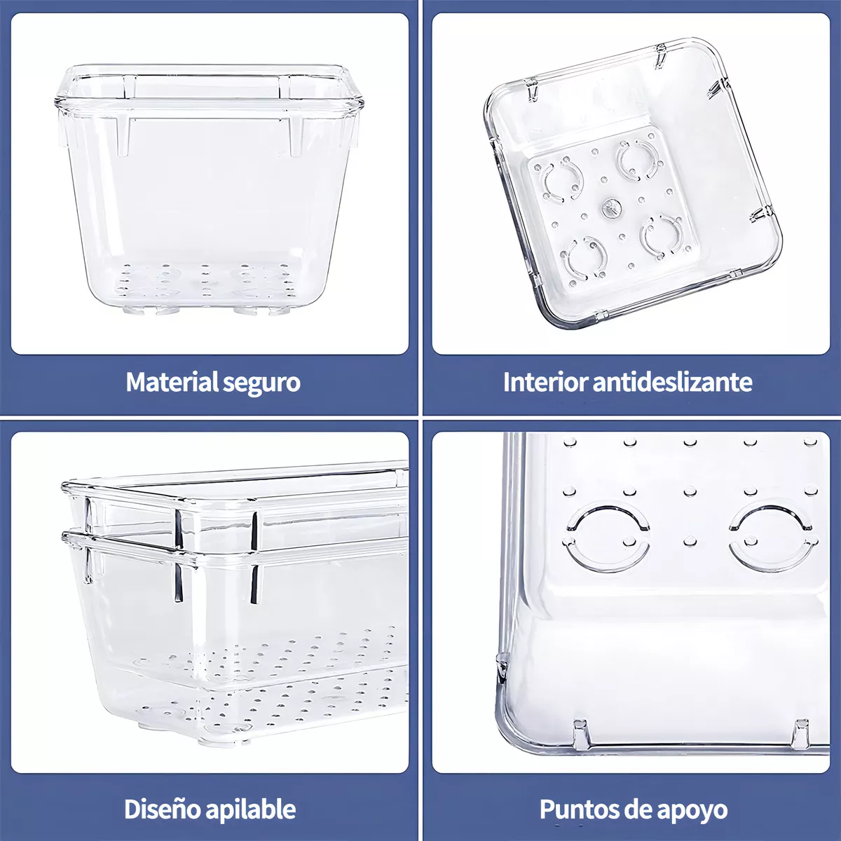 Foto 3 | Juego de 25 Organizadores de Cajones de Plástico Eo Safe Imports Esi-17600 Transparente