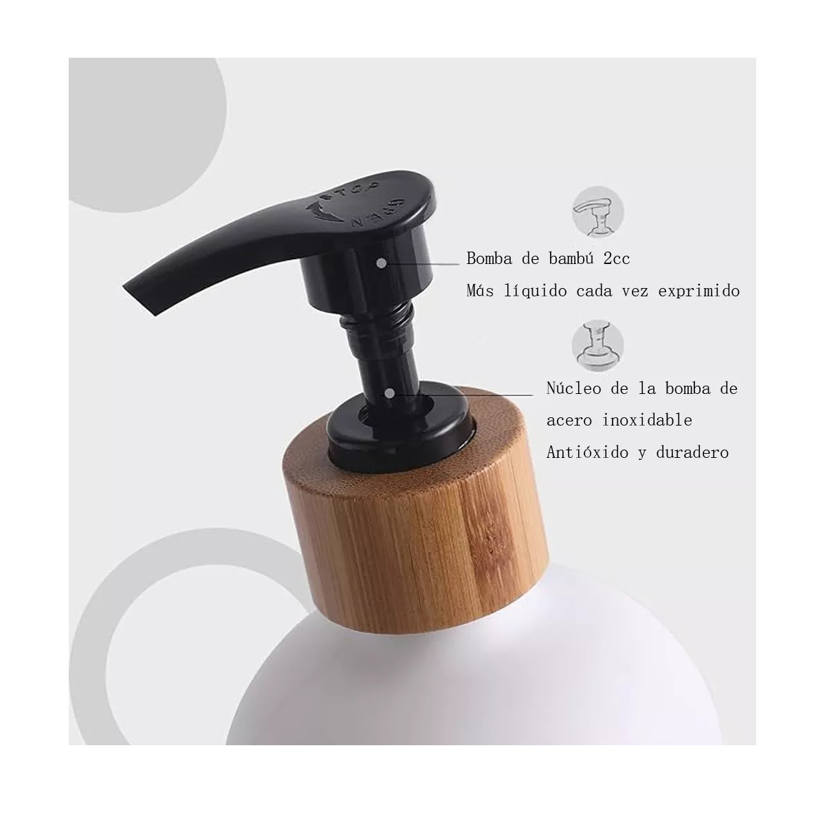 Foto 4 pulgar | Dispensador De Jabón Liquido 500ml*2 Eo Safe Imports  Esi-17680 Multicolor