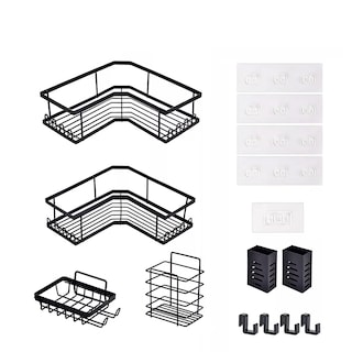 Foto 1 | Accesorios Organizadores para Baño Eo Safe Imports ESI-17702 Negro 6 Piezas