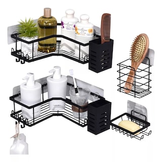 Foto 3 | Accesorios Organizadores para Baño Eo Safe Imports ESI-17702 Negro 6 Piezas