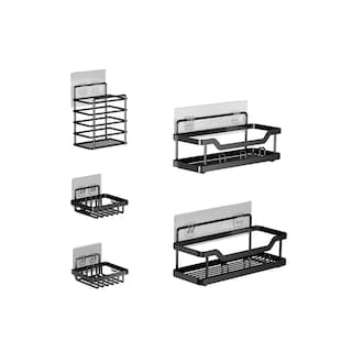Foto 1 | Organizadores para Baño Eo Safe Imports ESI-17704 Negro 5 Piezas