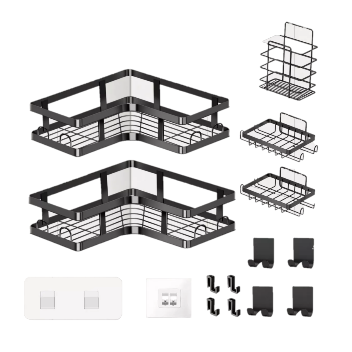 Foto 2 pulgar | Organizador de Baño Eo Safe Imports ESI-17703 Negro Acero Inoxidable
