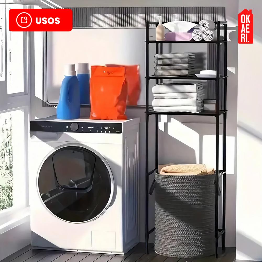 Foto 6 pulgar | Rack Organizador De Baño Okaeri Estante Inodoro Sanitario Regadera