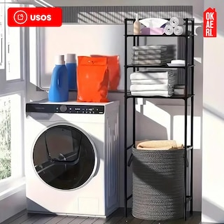 Foto 5 | Rack Organizador De Baño Okaeri Estante Inodoro Sanitario Regadera