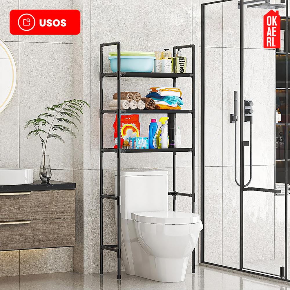 Foto 7 pulgar | Rack Organizador De Baño Okaeri Estante Inodoro Sanitario Regadera