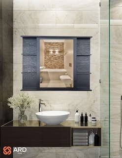 Foto 3 | Gabinete Organizador de Baño ARD Glanz Mirrorcore