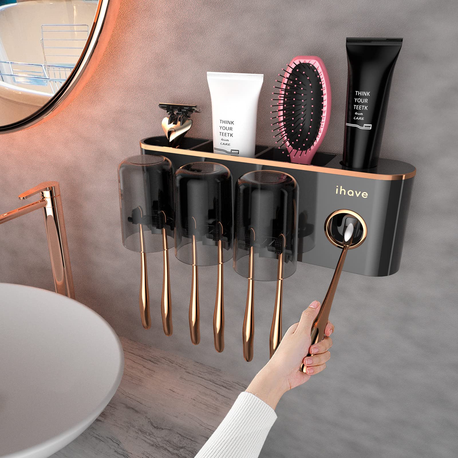 Foto 2 pulgar | Organizador de Baño iHave con Dispensador de Pasta de Dientes - Venta Internacional