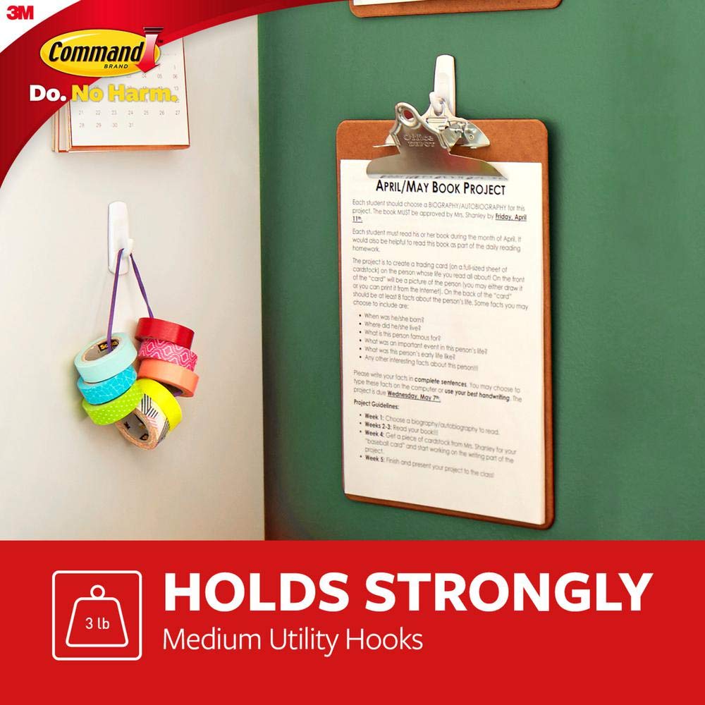 Foto 4 pulgar | Hook 3m Designer Value Pack, Tamaño Mediano, 8 Ganchos Con 12 Tiras - Venta Internacional.