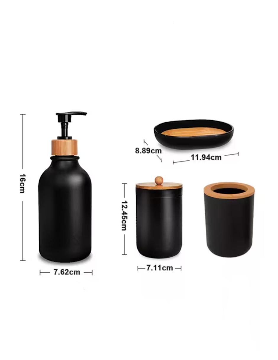 Foto 4 pulgar | Juego De Accesorios De Baño 5pzas + Termo De Agua Güish