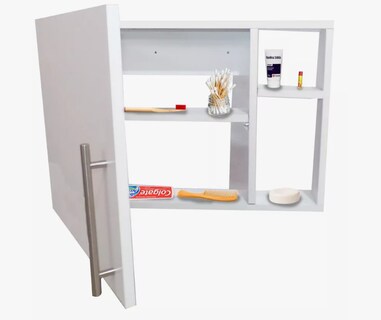 Foto 2 | Mueble Organizador de MDF Blanco para Baño