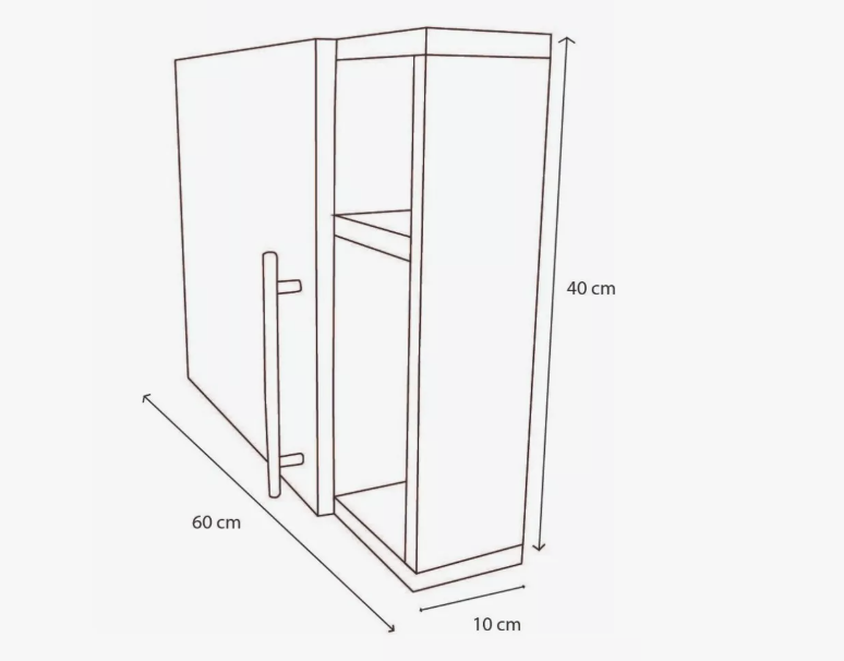 Foto 5 pulgar | Mueble Organizador de MDF Blanco para Baño