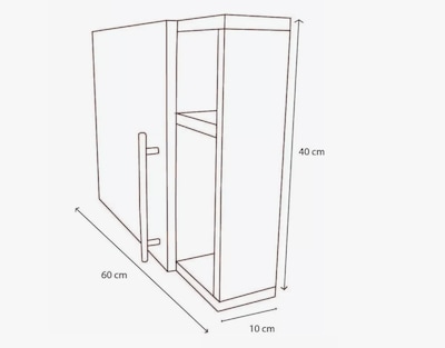 Foto 4 | Mueble Organizador de MDF Blanco para Baño