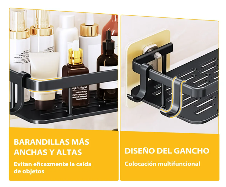 Foto 4 pulgar | Set Xtellar De 8 Estante Organizador De Acero Inoxidable Regadera De Baño Incluye 2 Repisas Para Jabón Y 3 Soportes