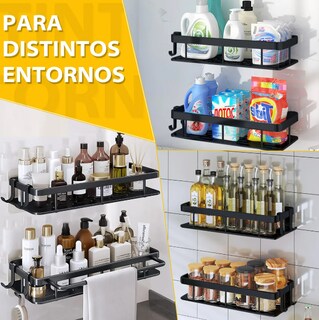 Foto 4 | Set Xtellar De 8 Estante Organizador De Acero Inoxidable Regadera De Baño Incluye 2 Repisas Para Jabón Y 3 Soportes
