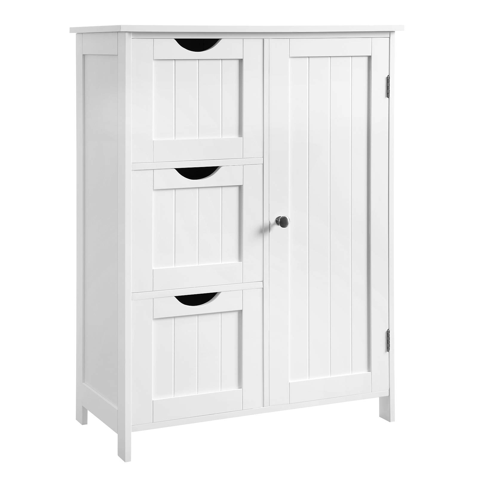 Foto 1 | Armario De Suelo Para Baño Vasagle Con 3 Cajones, Color Blanco - Venta Internacional.