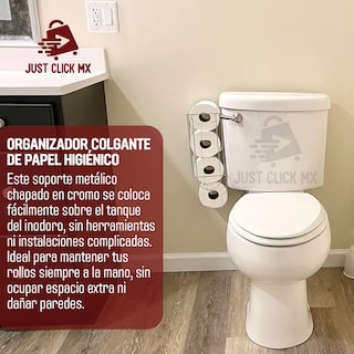 Foto 3 | Porta Rollos Organizador Papel Higiénico 4 Rollos Colgante